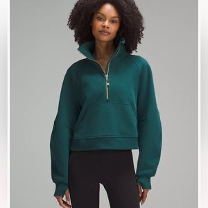 NWT Lululemon Scuba M/L Oversized Funnel Neck storm teal